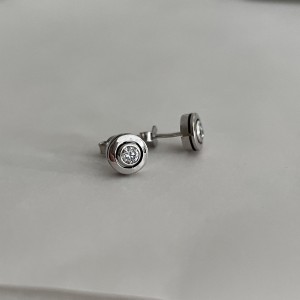 Kolczyki z białego złota z brylantami 0,50ct G/VS1