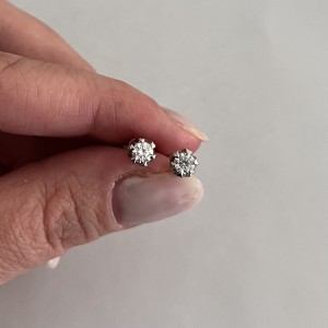 Kolczyki z żółtego złota brylantami 0,50ct G/VS2